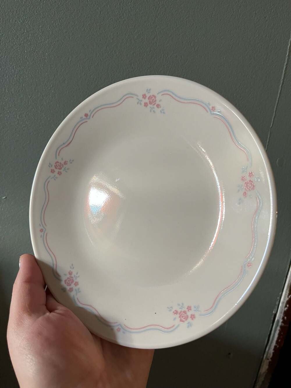 Corelle Corning Inc Salad Dessert Plate English Breakfast Cream Floral 4 ct